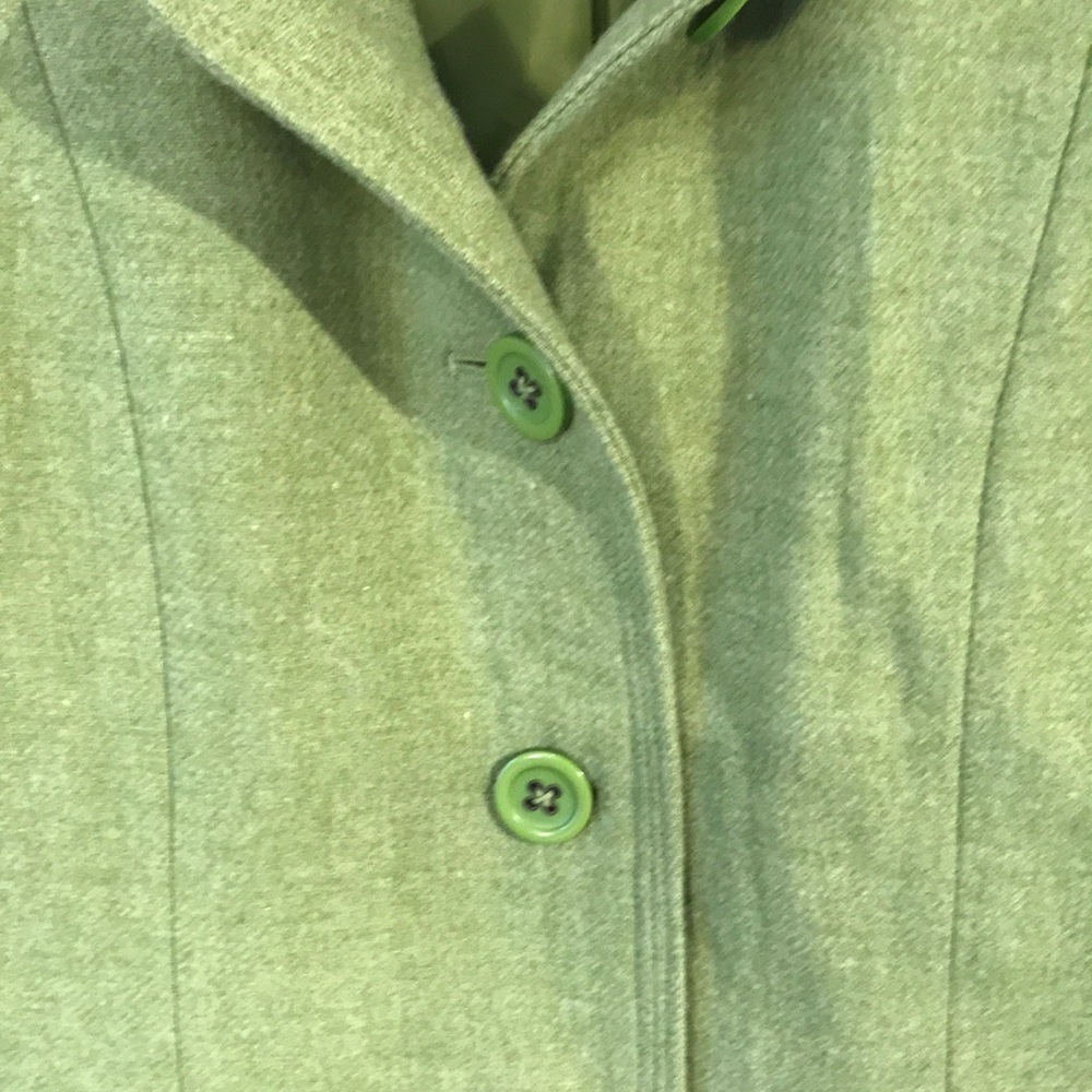 Kelly Green Wool Blazer - Picture 3 of 9